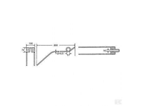 Dent de râteau pour Kuhn - Série GA