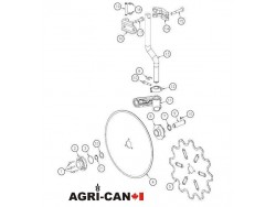 Moyeu de coutre à disque Kverneland - 30mm 2