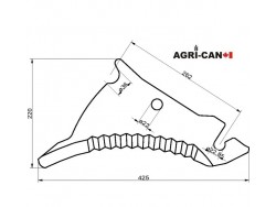 Couteau pour Kuhn et Vicon 2
