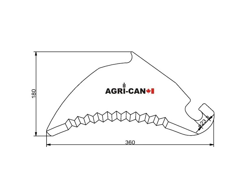 Couteau pour Claas Rollant, Quadrant et Variant