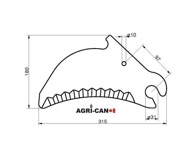 Couteau pour Case IH et New Holland
