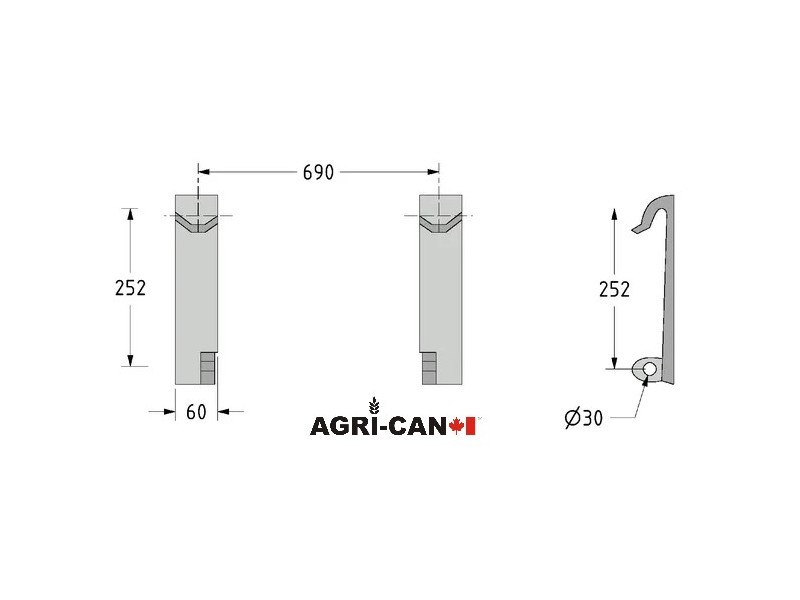 ALÖ/Quicke Type 3 Weld On Bracket Set