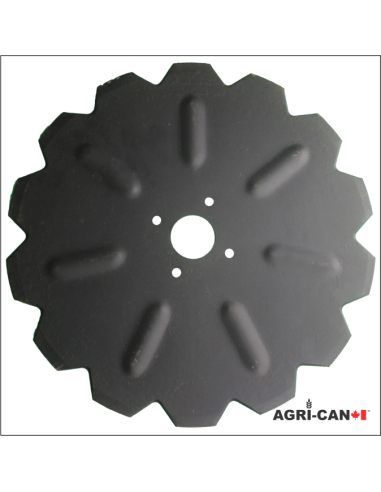 20'' Kverneland notched coulter disc (4 holes)