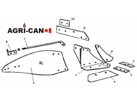 Versoir gauche Kongskilde XL