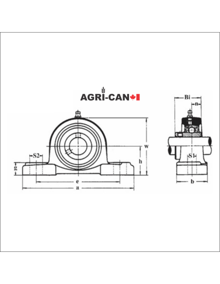 Roulements à Billes avec Collets Excentriques Montés sur Paliers à Semelle