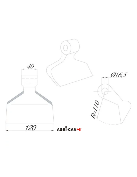 Hammer Flail for Kuhn, Maschio, Kverneland, Maletti, SEPPI