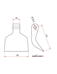 Hammer Flail for Maschio, Kuhn, and Kverneland 2