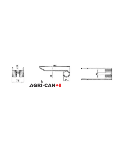 New Holland and Case IH Baler Tine - 5 units per package 2