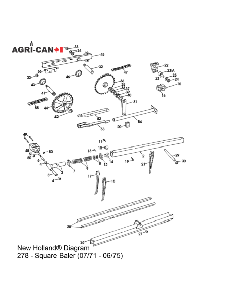 Barre de doigts - New Holland®
