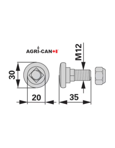 Discbine Bolts and Nuts Kit KT56403000 - Pack of 10 2
