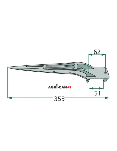 Baler Feeder Bar Tine for New Holland and Case IH
