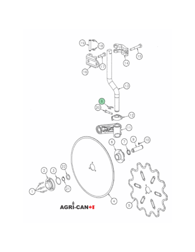 Kverneland Coulter Stem Circlip