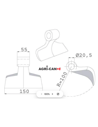 Hammer Flail for Orsi, Maschio and Multiple...