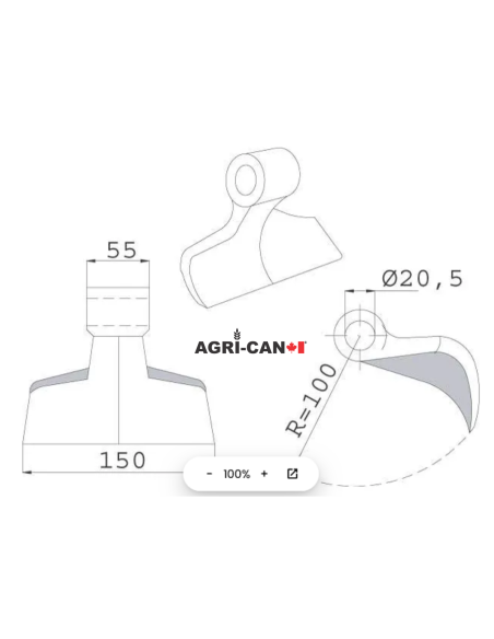 Hammer Flail for Orsi, Maschio and Multiple Other Brands