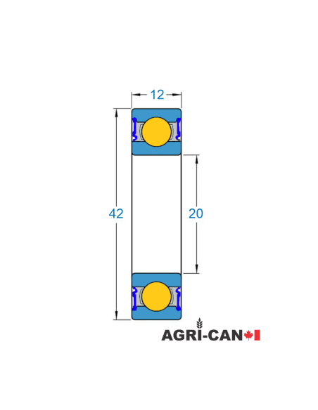 6004-2RK-C3 - Roulement à billes pour basse température / Motoneige