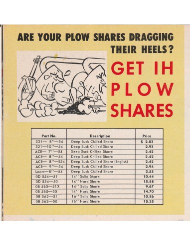 Pointe de fonte pour charrue International...