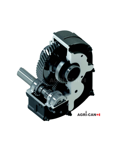 SMR Shaft Mount Gear Speed Reducer 15:1 - Size 3
