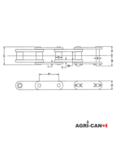 81X Connecting Link - Premium Conveyor Chain