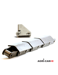 81X Rooftop Pusher Lug Premium Conveyor Chain - 10ft...