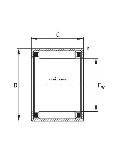 Roulements à aiguilles pour charrue Överum – 2/pqt