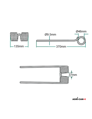 Dent pour faneur Claas Volto et Bautz