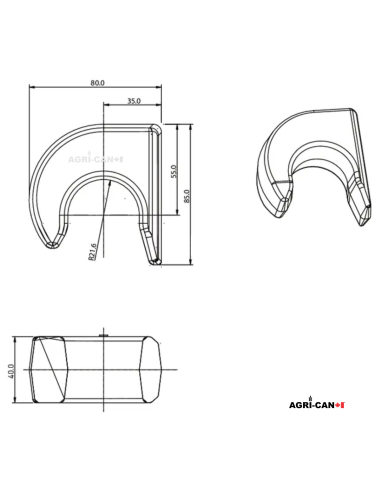 Replacement Weld-On Hook – ALO Euro