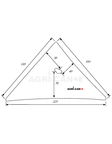 Étrave de charrue Kverneland - Base 1 à 5 - Gauche