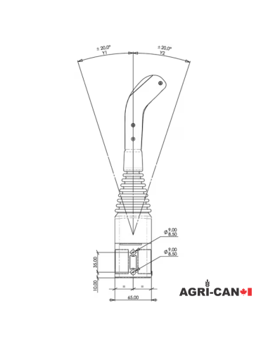 Universal Joystick Handle - M14X1.5