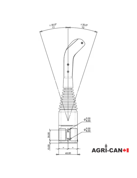Universal Joystick Handle - M14X1.5