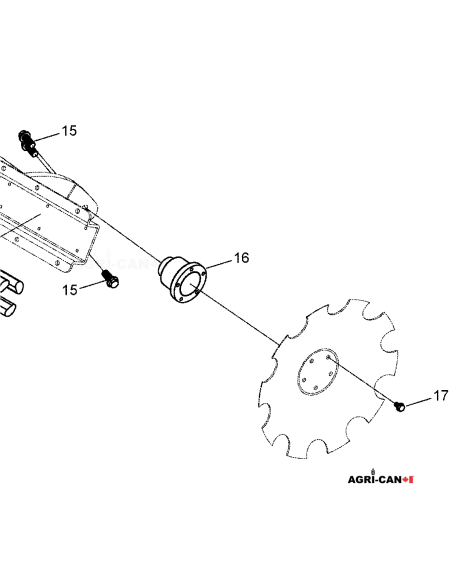 Complete Hub Bearing for Horsch Disc Harrow