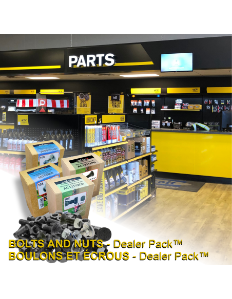 M16X50 Clipped Head Bolts - 1 Side (10 pack)