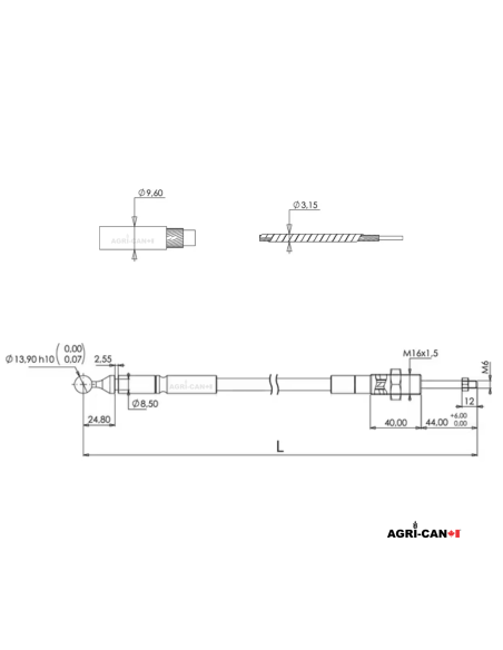 Câble de manette (Joystick) - 2500mm