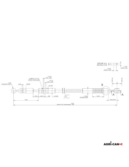 Câble de joystick pour ALÖ Quicke - 3000 mm (118")