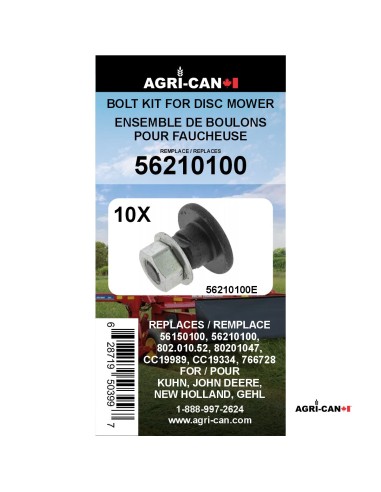 Bolts and Nutd Kit for Disc Mower Kuhn, New...