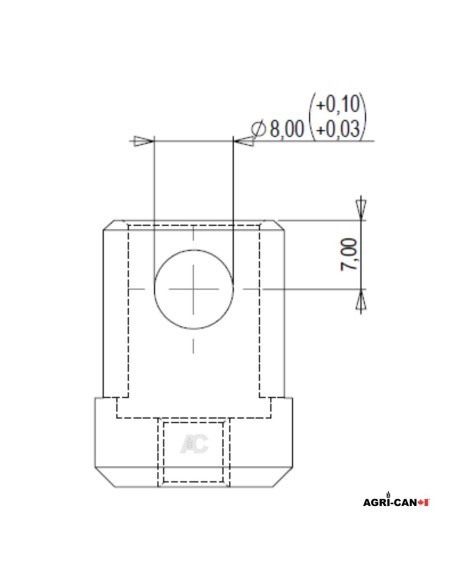 Chape pour câble sur valve – Stoll / Walvoil / Dura