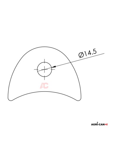 Chape ronde OEM Noremat, Lagarde, SMA - 100650